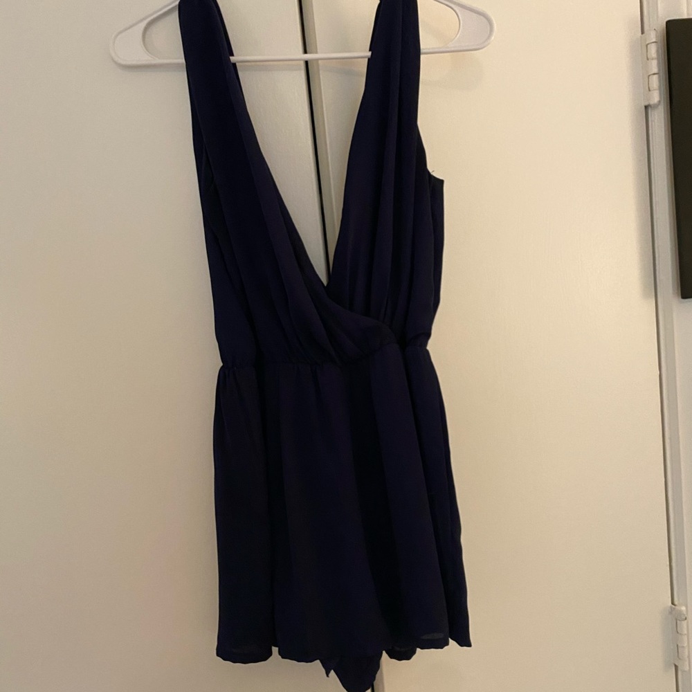 Navy Romper - image 1